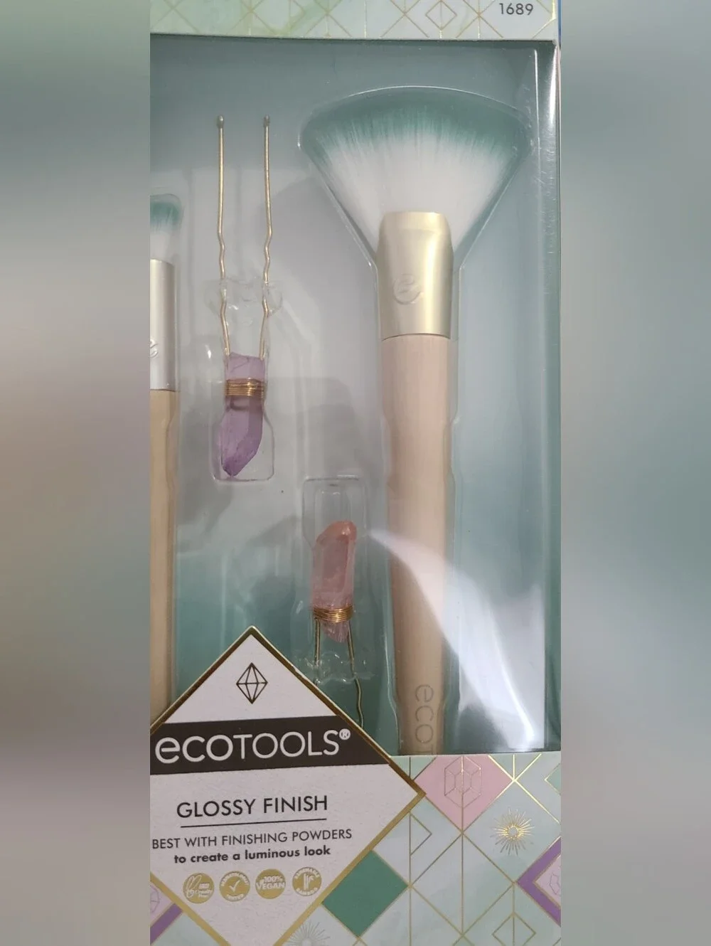 EcoTools Brush Sets. Glossy Finish Jade Infused Brush Set & Color Correcting Set